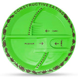 Eazy Kids Dinosaur Design Plate - Green