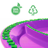 Eazy Kids Garden Design Plate - Purple