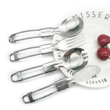 Eazy Kids Stainless Steel Folding Fork - Silver