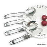 Eazy Kids Stainless Steel Folding Spork, Spoon and Fork Combo