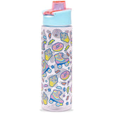 Eazy Kids Gen Z Skater Lunch Box, Tritan Water Bottle with Flip Lid 750ml And Snack Box - Blue