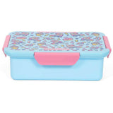 Eazy Kids Gen Z Skater Lunch Box And Tritan Water Bottle With Flip Lid 750ml - Blue