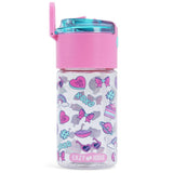Eazy Kids Gen Z  Tritan Water Bottle with Snack Box 450ml - Pink