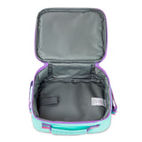 Eazy Kids  Love 17Inch School Bag With 4 Wheel Trolley, Lunch Bag and Pencil Pouch Set - Green (Set of 4)