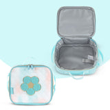 Eazy Kids 18 Inch Backpack with Headset, Lunch Bag and Pencil Case Set - Flora Green (Set of 4)