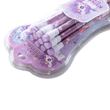 Eazy Kids 12-Piece HB Pencil Set with Eraser, Sharpener & Grip - Purple