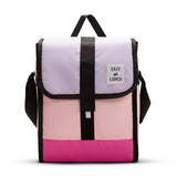 Eazy Kids Insulated, Foldable & Stylish Lunch Bag - Pink & Lavender