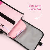Eazy Kids Insulated, Foldable & Stylish Lunch Bag - Pink & Lavender