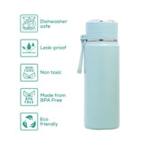Eazy Kids Double Wall Insulated Sports Water Bottle 450ml - Green