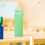 Eazy Kids Double Wall Insulated Tracking Water Bottle 800ml - Green
