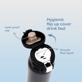 Eazy Kids Double Wall Insulated Travel Water Bottle 500ml - Black