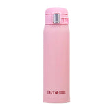 Eazy Kids Double Wall Insulated Travel Water Bottle 500ml - Pink