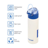Eazy Kids Double Wall Insulated Travel Water Bottle 550ml - Blue