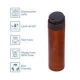 Eazy Kids Double Wall Insulated Travel Water Bottle 500ml - Antique Copper
