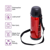 Eazy Kids Double Wall Insulated School Water Bottle 800ml - Red