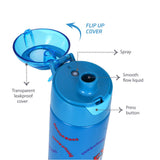 Eazy Kids Dinosaur Double Wall Insulated Steel Water Bottle with Spray 640ml - Pink