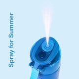 Eazy Kids Dinosaur Double Wall Insulated Steel Water Bottle with Spray 640ml - Pink