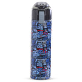 Eazy Kids Car Racing Insulated Water Bottle With Spray 640ml - Blue
