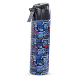 Eazy Kids Car Racing Insulated Water Bottle With Spray 640ml - Blue