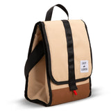 Eazy Kids Insulated, Foldable & Stylish Lunch Bag - Beige & Brown