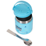 Eazy Kids Jawsome Shark Stainless Steel Insulated Food Jar 350ml - Blue