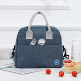 Eazy Kids Jumbo Bento Lunch Box set with Lunch Bag - Blue