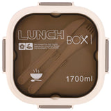 Eazy Kids 5 Compartment Lunch Box With Utensils 1700ml - White