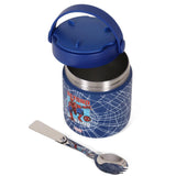 Eazy Kids Marvel Beyond Amazing Spider-Man Stainless Steel Insulated Food Jar 350ml - Blue
