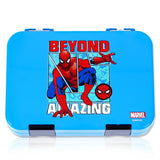 Marvel Beyond Amazing Spider Man 6/4 Compartment Convertible Bento Tritan Lunch Box - Blue