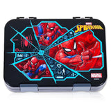 Marvel Spider-Man 6/4 Compartment Convertible Bento Tritan Lunch Box - Black