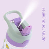 Eazy Kids Muffin Tritan Water Bottle With Spray 500ml - Purple