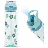 Eazy Kids Flora Tritan Water Bottle With Spray 750ml - Gitter Green