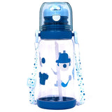 Eazy Kids Water Bottle 600ml With straw - Blue