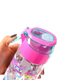 Eazy Kids Unicorn School Bag Combo Set - Pink Black (Set of 5)