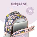 Eazy Kids Purrfect 16Inch School Bag With Pencil Case - Grey