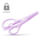 Eazy Kids School Scissors for Kids with Lock– Purple