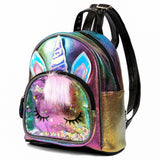 Eazy Kids Sequin School Backpack 11Inch - Unicorn Multicolor