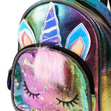 Eazy Kids Sequin School Backpack 11Inch - Unicorn Multicolor