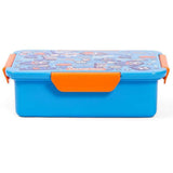 Eazy Kids Soccer Lunch Box and Tritan Water Bottle with Spray 750ml - Blue