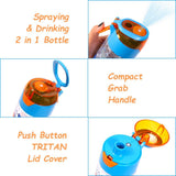 Eazy Kids Soccer Tritan Water Bottle With Spray 750ml - Blue