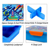 Eazy Kids Space Lunch Box 850ml - Blue