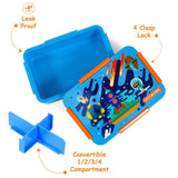Eazy Kids Space Lunch Box 850ml - Blue