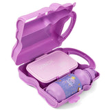 Eazy Kids Space Lunch Box With Bottle - Purple