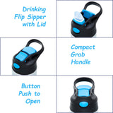 Eazy Kids Stainless Steel Bento Box With Sipper Water Bottle - Blue