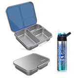 Eazy Kids Stainless Steel Bento Box With Sipper Water Bottle - Blue