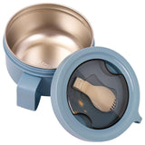 Eazy Kids Stainless Steel Lunch Box With Folding Spoon 850ml - Blue