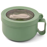 Eazy Kids Stainless Steel Lunch Box With Folding Spoon 850ml - Green