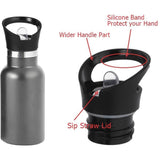 Eazy Kids Stainless Steel Water Bottle 350ml - Grey