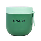Eazy Kids Steel Lunch Box With Folding Spoon - Green
