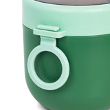 Eazy Kids Steel Lunch Box With Folding Spoon - Green